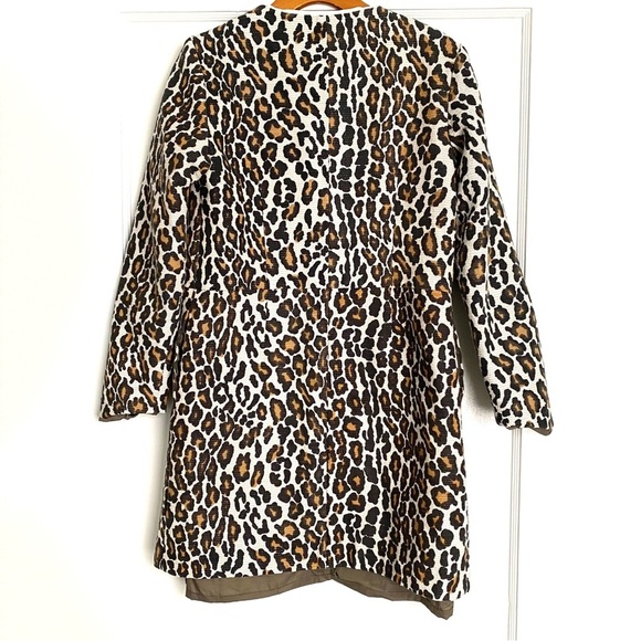 SEA New York Raffia Leopard Print Duster Coat size 2 - Picture 4 of 13